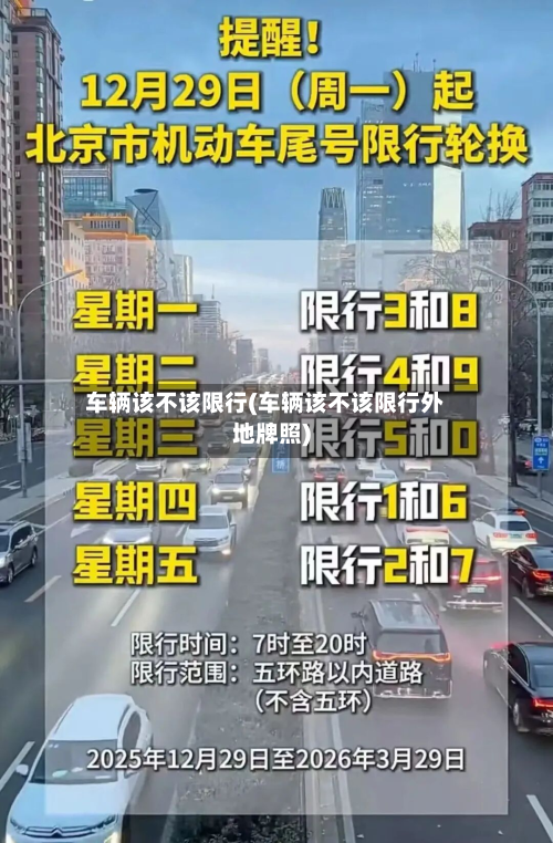 车辆该不该限行(车辆该不该限行外地牌照)