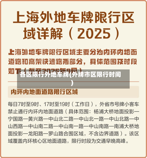 各区限行外地车牌(外牌市区限行时间)