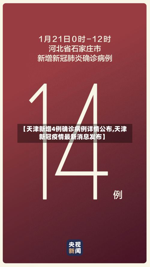 【天津新增4例确诊病例详情公布,天津新冠疫情最新消息发布】