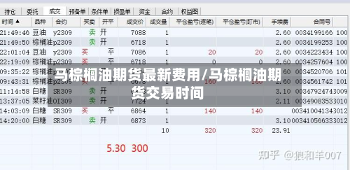 马棕榈油期货最新费用/马棕榈油期货交易时间-第2张图片