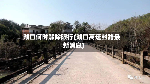 湖口何时解除限行(湖口高速封路最新消息)