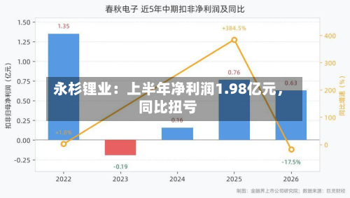 永杉锂业:上半年净利润1.98亿元,同比扭亏-第1张图片