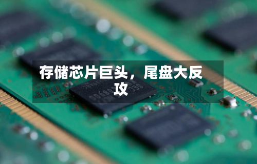 存储芯片巨头，尾盘大反攻