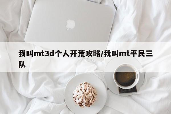 我叫mt3d个人开荒攻略/我叫mt平民三队